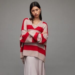 AllSaints Oversized Striped Sweater Size M